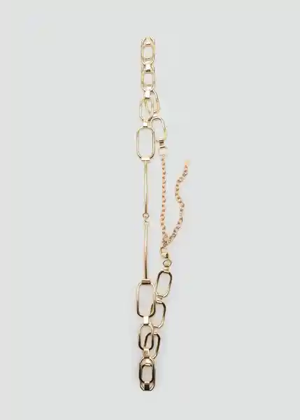Cinturón Chain Oro Talla M Mujer Mango