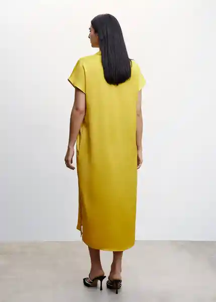 Vestido Cristal-A Lima Talla L Mujer Mango