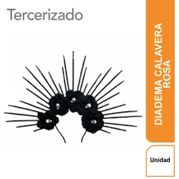 Diadema Calavera Rosa