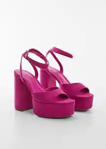 Sandalias Sou1 Fucsia Talla 41 Mujer Mango