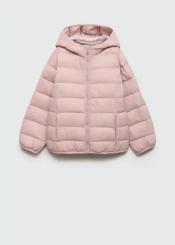 Chamarra Anorak Ariadna Rosa Palo Talla 09 Niñas Mango