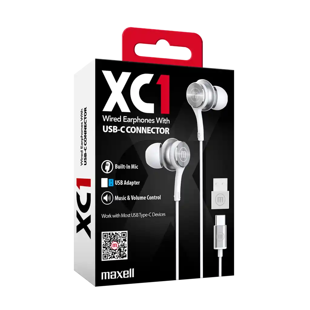 Maxell Audífono Adaptador Usb In Ear EB-XC1