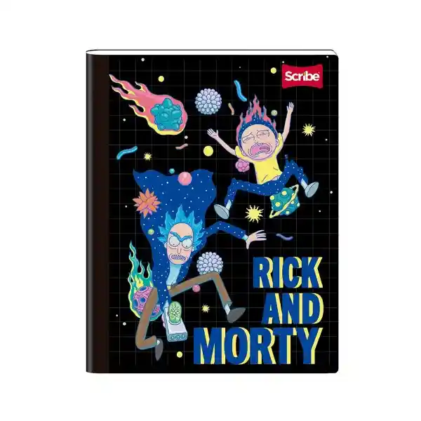 Norma Cuaderno Cosido Pasta l 95 Doble Línea Rick & Morty