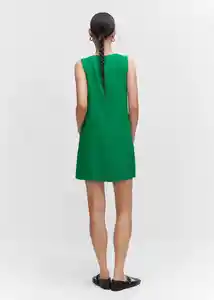 Vestido Tika Verde Talla 18 Mujer Mango