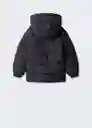 Abrigo Anorak America5 Negro Talla 08 Niños Mango