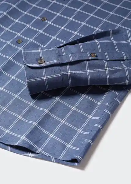 Camisa Grignon Celeste Talla XL Hombre Mango