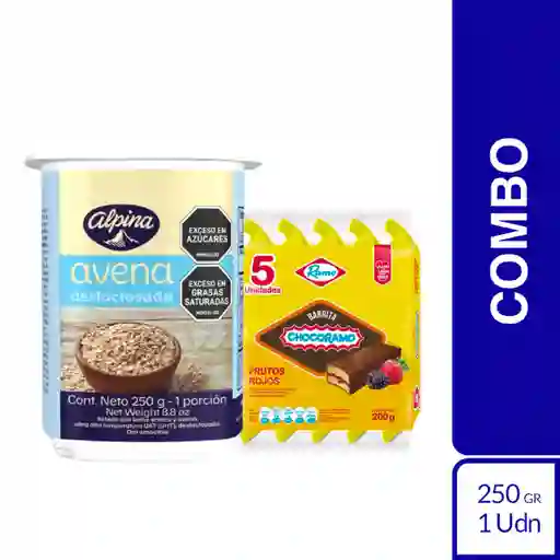 Combos Plus One: Avena Deslactosada Alpina + Barrita Chocoramo