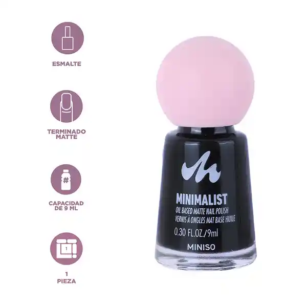Esmalte de Uñas Base de Aceite Serie Minimalist Matte 20 Miniso