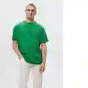 Camiseta Seto Verde Talla XS Hombre Mango