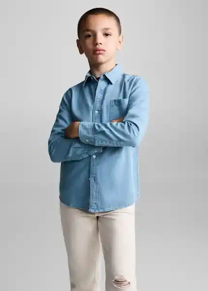 Camisa Joan Tejano Medio Talla 13 Niños Mango