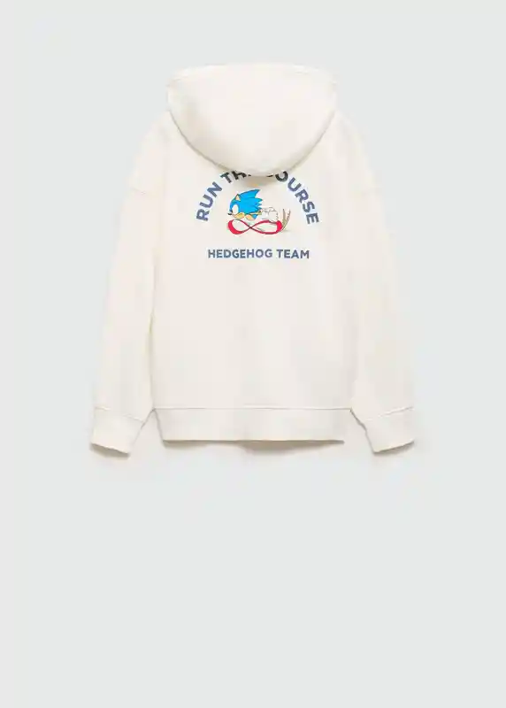 Sudadera Sonicrun Off White Talla 06 Niños Mango