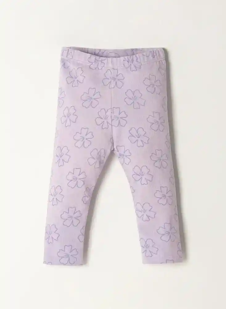 Legging Tiro Medio 18/24Mese - Morado 1