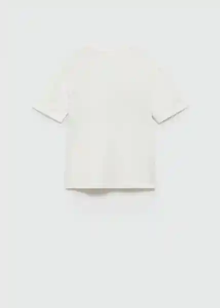 Camiseta Franja Offwhite Talla 06 Niño Mango