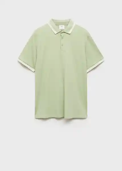 Polo Omarp-h Verde Pastel Talla XS Hombre Mango