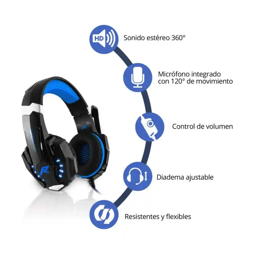 AUDIFONO DIADEMA GAMER 