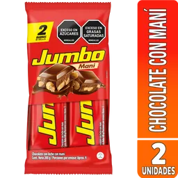 Jumbo Chocolatina con Leche con Maní