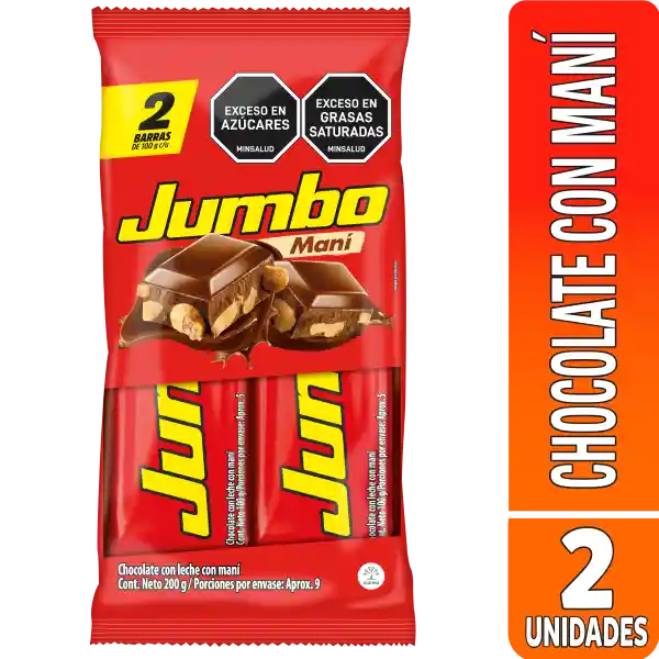 Jumbo Chocolatina con Leche con Maní