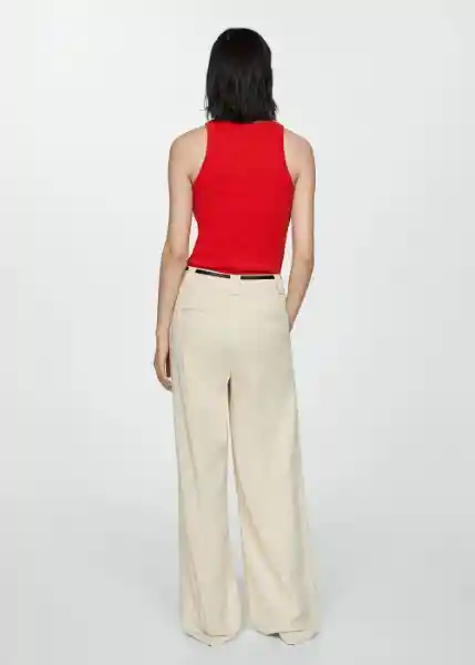 Top Boni Rojo Talla XS Mujer Mango