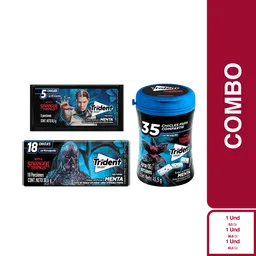 Trident Botella Menta + Trident Menta + Trident Evup Menta