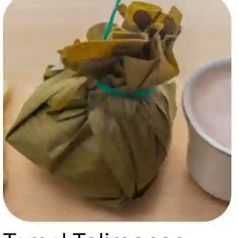 Tamal con bebida calinte