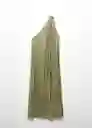 Vestido Amira-A Khaki Talla L Mujer Mango