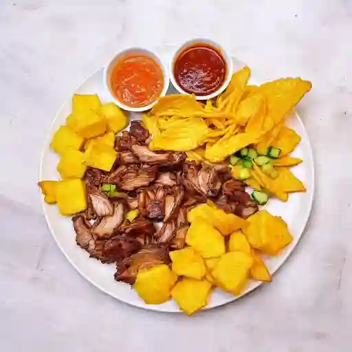 Carne Oreada Y Chicharron