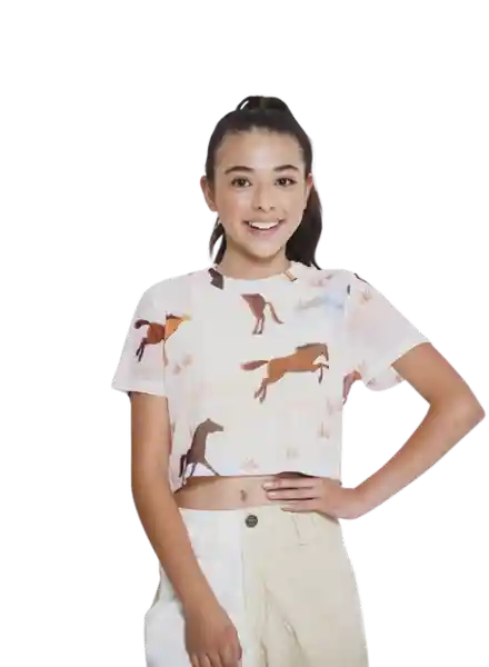 Camiseta Manga Corta Estampada Talla 16 2 People