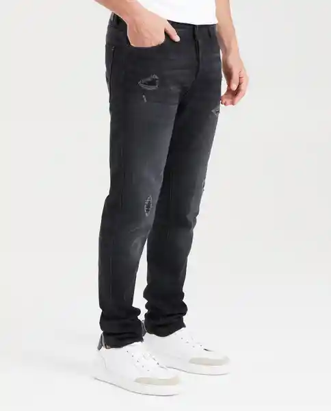 Jean Super Slim Rider Gris Grafito Ultra Oscuro 30/32 Chevignon