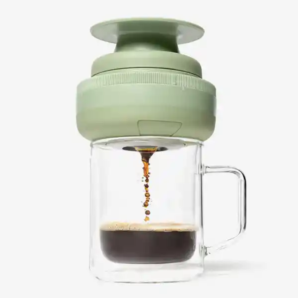Corkcicle Cafetera a Presión Palmpress Verde Sage
