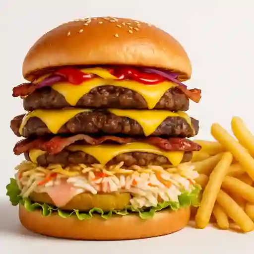 Combo 4 Super Hamburguesa 