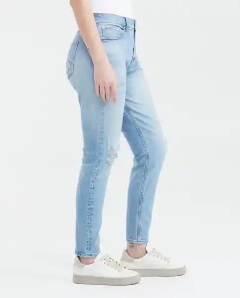 Jean Medium Rise Boy Fit CL Mujer Azul Frances 8 Chevignon