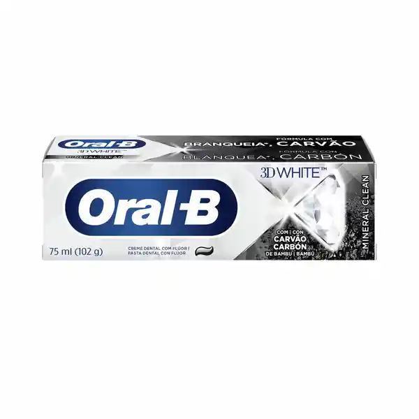Oral-B Crema Dental con Carbón de Bambú 3D White Mineral Clean