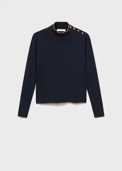 Jersey Luccapk Navy Talla S Mujer Mango