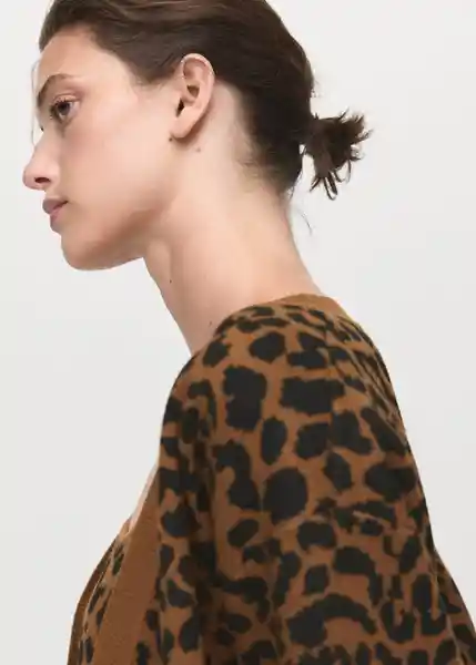 Cárdigan Leona Camel Talla XS Mujer Mango