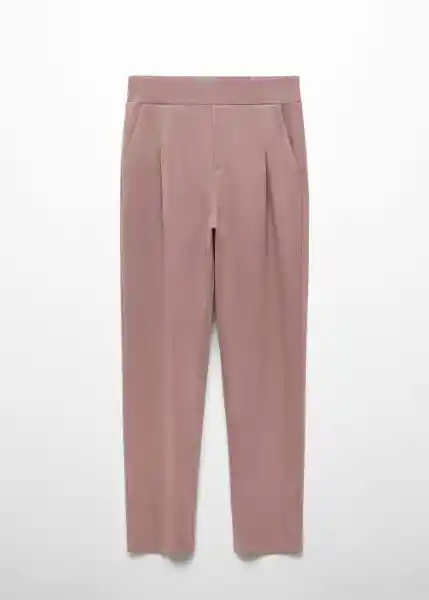 Pantalón Florida Malva Talla S Mujer Mango