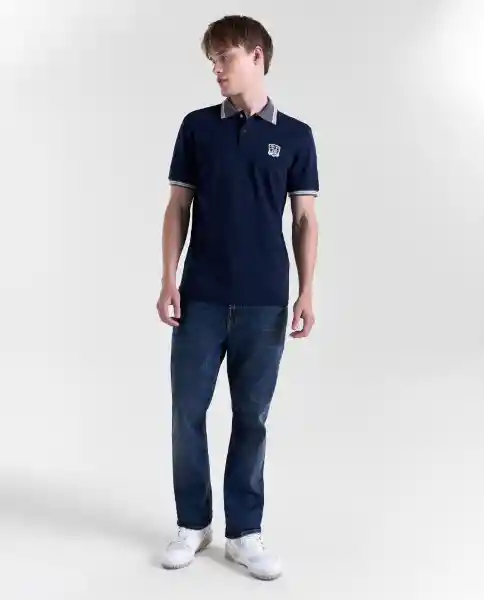 Polo Hombre Azul Talla L 809G004_AZU194024 Americanino