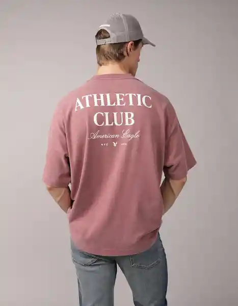Camiseta Hombre Vinotinto Talla Medium 4681614 American Eagle