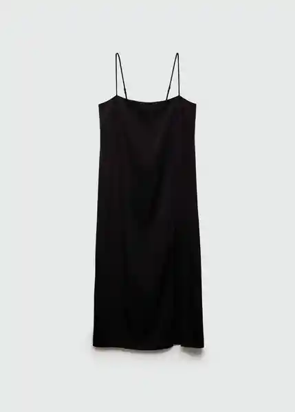 Vestido Asun2 Negro Talla L Mujer Mango