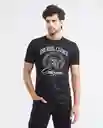 Graphic Duck T-shirt M/c Negro Sombrío Ultraoscuro Talla S Hombre Chevignon