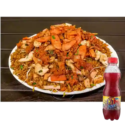 Combo Arroz Ranchero Personal + Hit Mora 500 ml