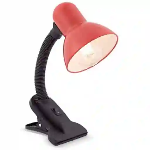 Nippon Lámpara de Escritorio Clip 60W E27 Rojo