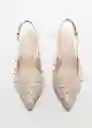 Zapatos Tachi Mujer Off White Talla 35 Mango