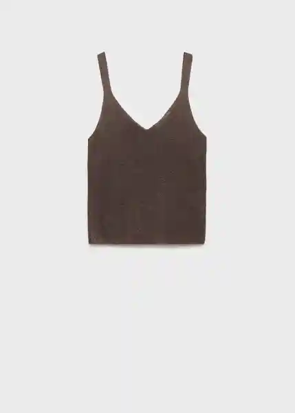 Top Kling Chocolate Talla L Mujer Mango