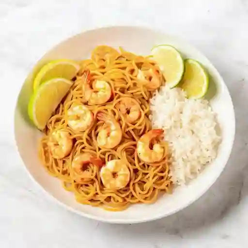 Lo mein de camarón