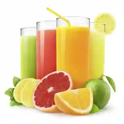 Jugos naturales en agua