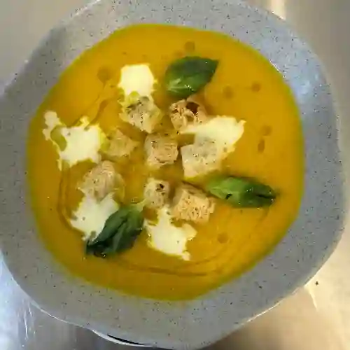 Crema de Ahuyama Leche de Coco y Curry