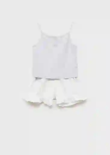 Pijama Home Gris Medio Vigoré Talla 12 Niñas Mango