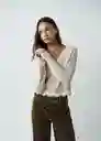 Saco Tejido Mujer Blanco Ponche Claro Talla M 582G089 Naf Naf