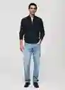 Buzo Jersey Antigua Navy Talla S Hombre Mango