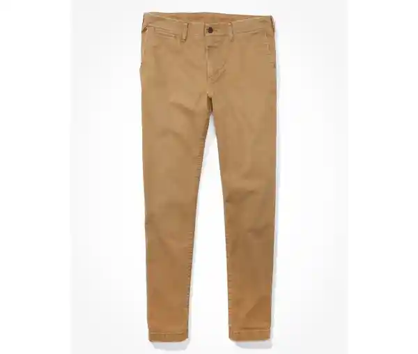 Pantalón Hombre Khaki Oscuro Talla 33 x 30 American Eagle